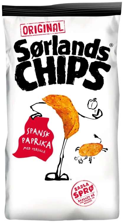 Sørlandschips Original Spansk Paprika 200g