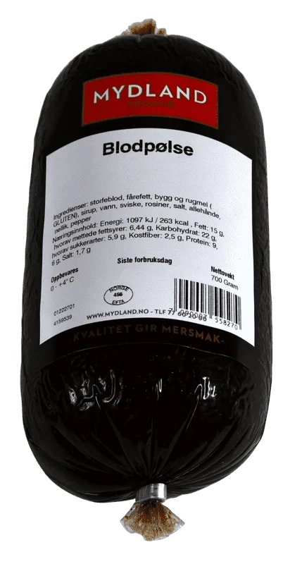 Blodpølse 700g Mydland