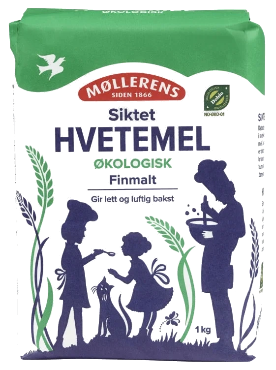 Hvetemel Siktet Økologisk 1kg Møllerens