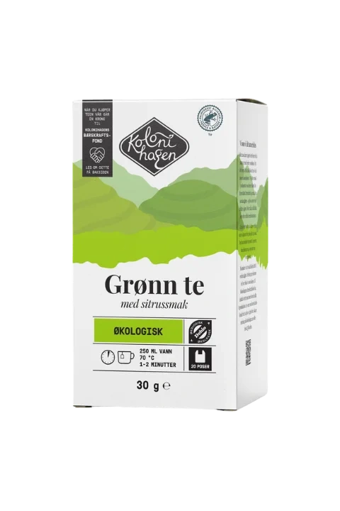 Grønn te med sitrus
