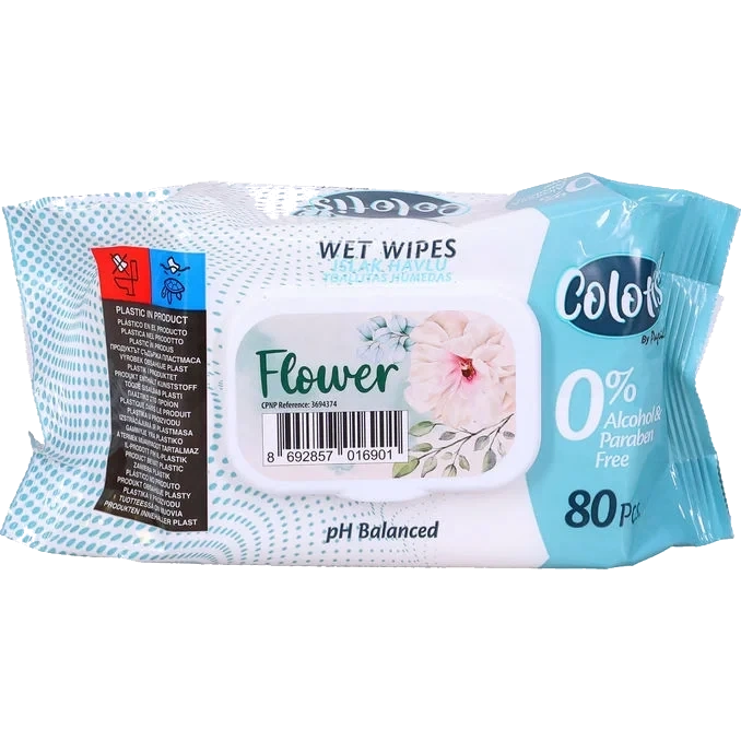 Våtservetter Blommor