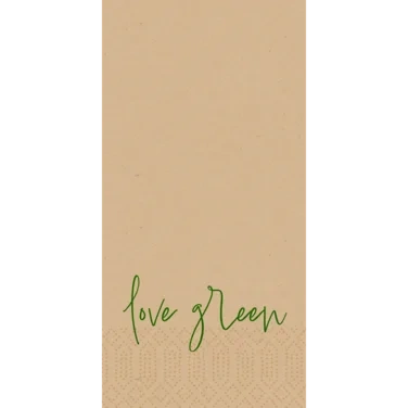 Serviett 2l40cm 1/8br Love Greeen Natural