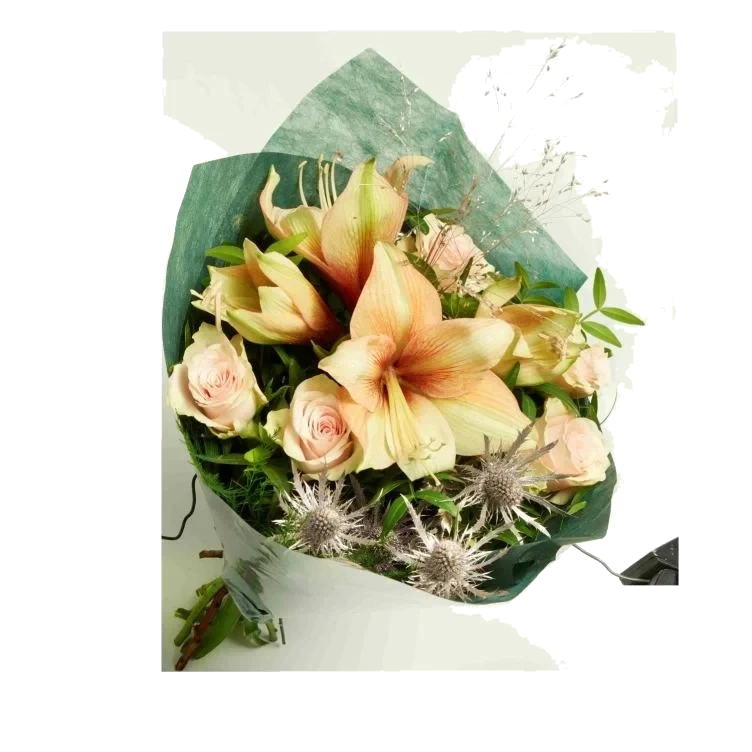 Gavebukett Håndbundet Amaryllis