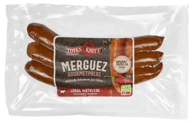 Gourmetpølse Merguez 230g Toten Kjøtt