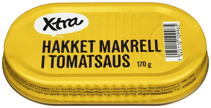 X-tra Hakket Makrell i Tomatsaus 170g