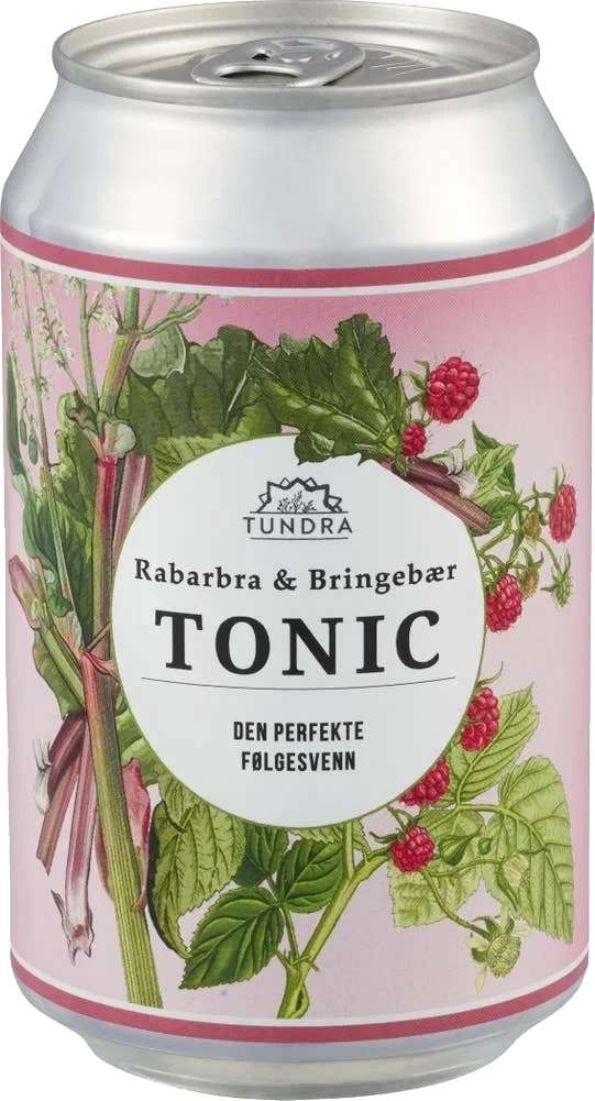 Tundra Tonic Water Rabarbra & Bringebær