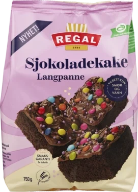 Sjokoladekake Langpanne 750g Regal