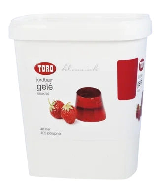 Jordbærgele Usukret 1,3kg