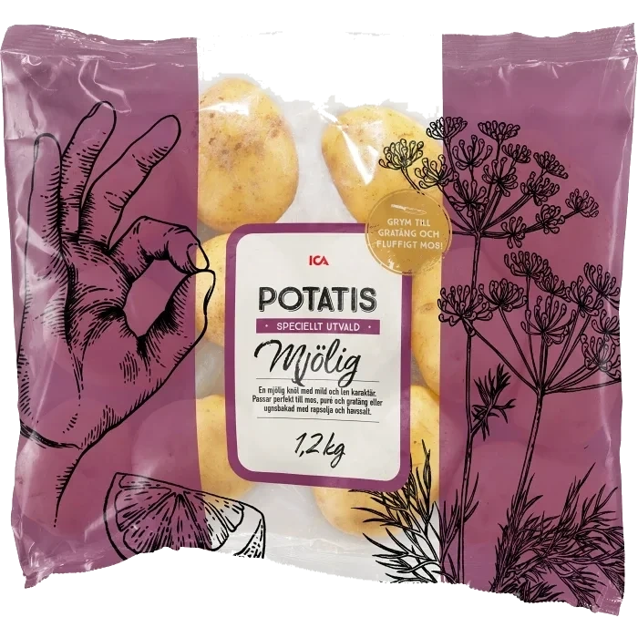 Potatis Mjölig 1.2kg Klass 1 ICA