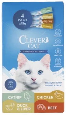 Clever Cat Flytende Godbit 4x15g