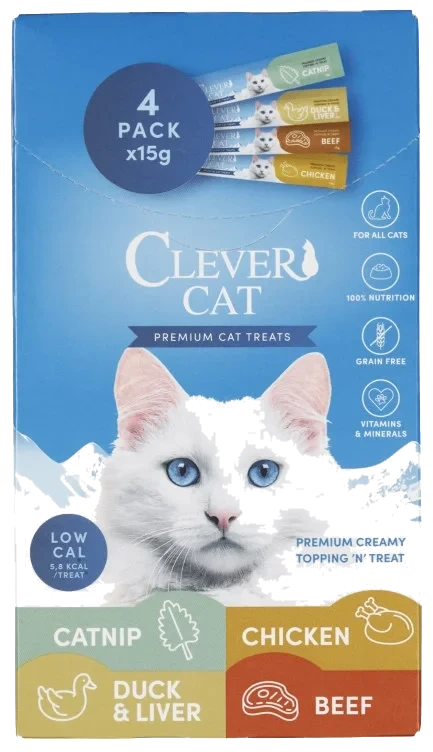 Clever Cat Flytende Godbit 4x15g