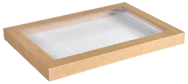 Lokk Tray Catering Glance Crd/pla 364x255x30mm Brun