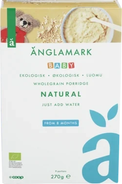 Instant Porridge Whole Grain Natural +8m