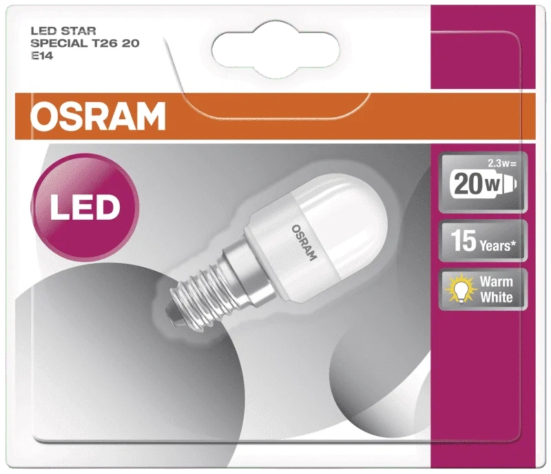 Osram Led Star Special T26 20 2,2W/827 E14 Fr
