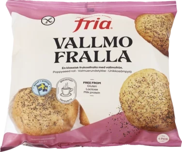 Vallmofralla Glutenfri Frysta/4-pack