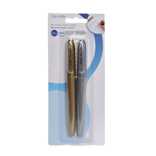 Metalliske Tusjer - 2pk