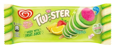 Heartbrand Twister Pineapple Småis Plantebasert 80ml