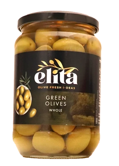 Elita Grønn Oliven m/Sten 700g