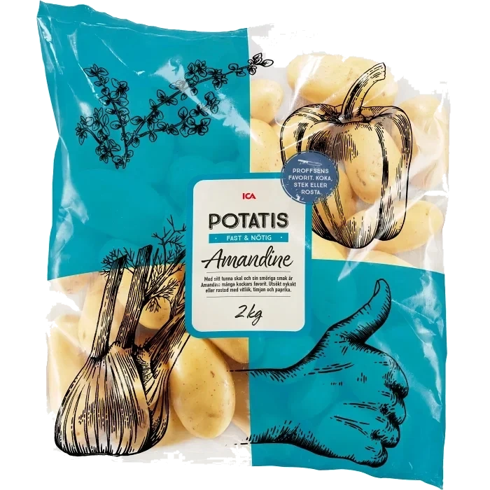 Delikatesspotatis Amandine 2kg Klass 1 ICA