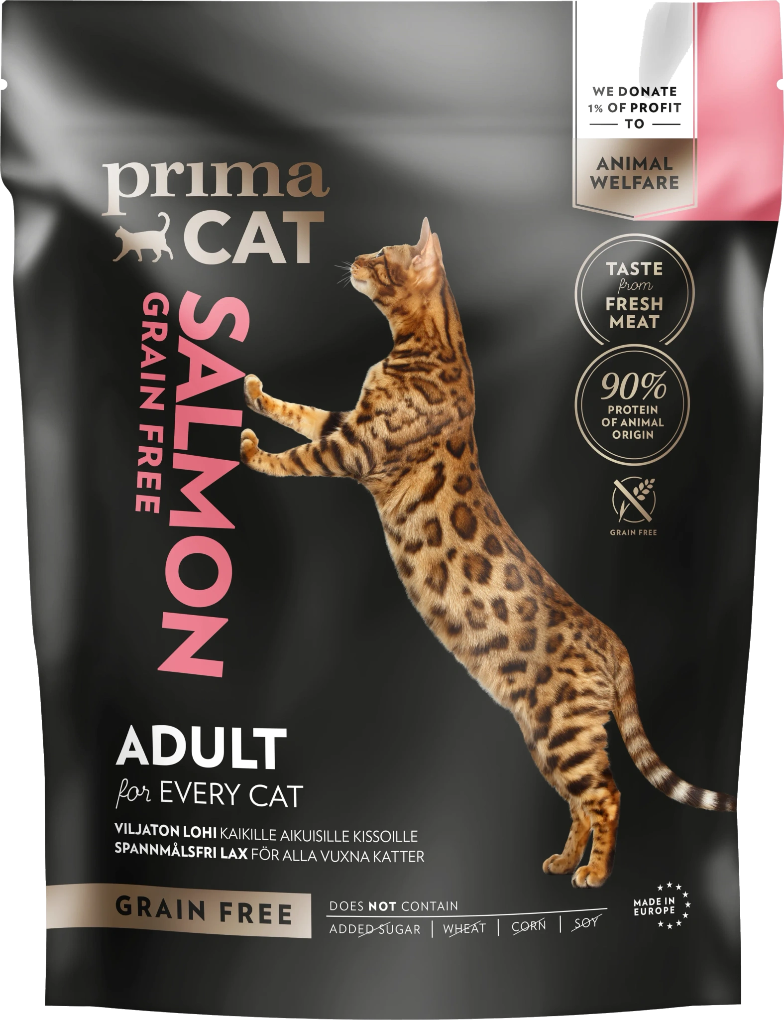 Kattmat Vuxen Lax