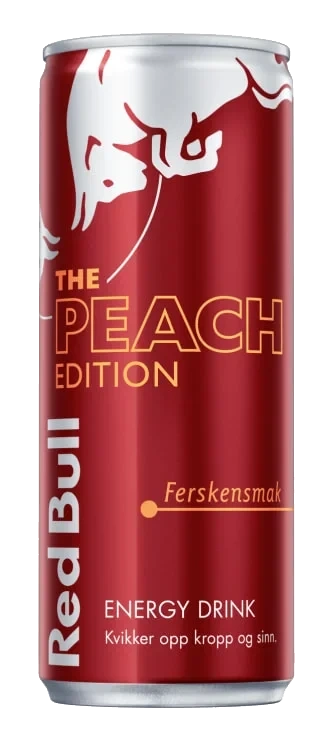 Red Bull Energidrikk Peach Edition Ferskensmak 250 ml