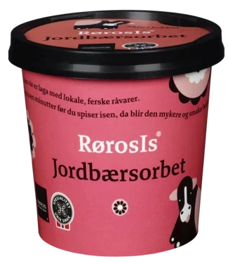 Rørosis Jordbærsorbet 130ml