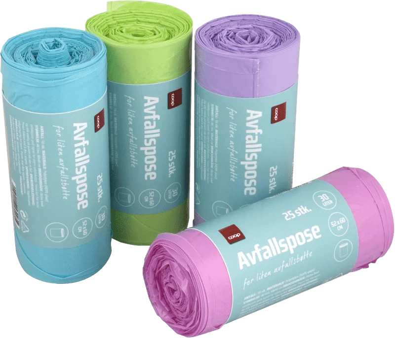 Coop Avfallspose 25l Pastellmix 25stk