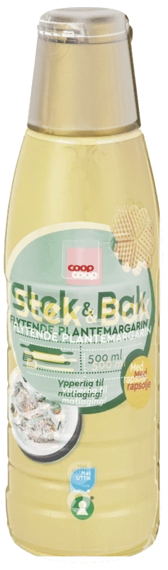 Coop Stek & Bak Flytende Plantemargarin 500ml