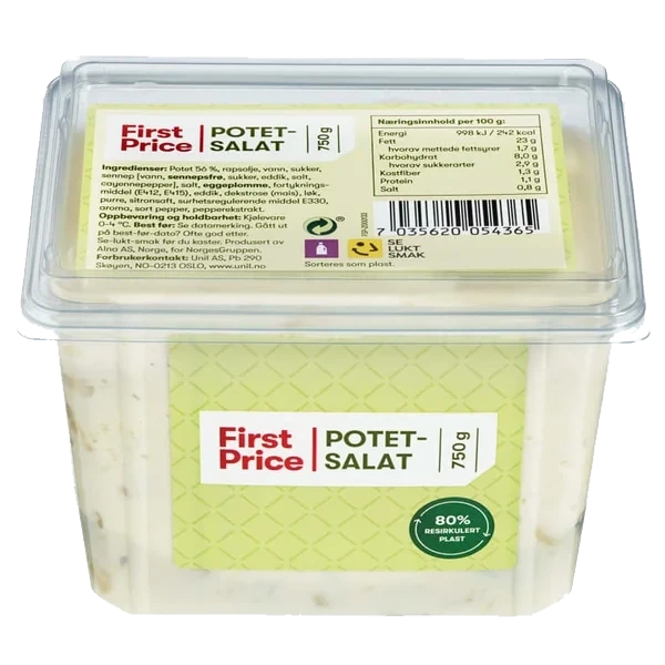 Potetsalat 750g First Price
