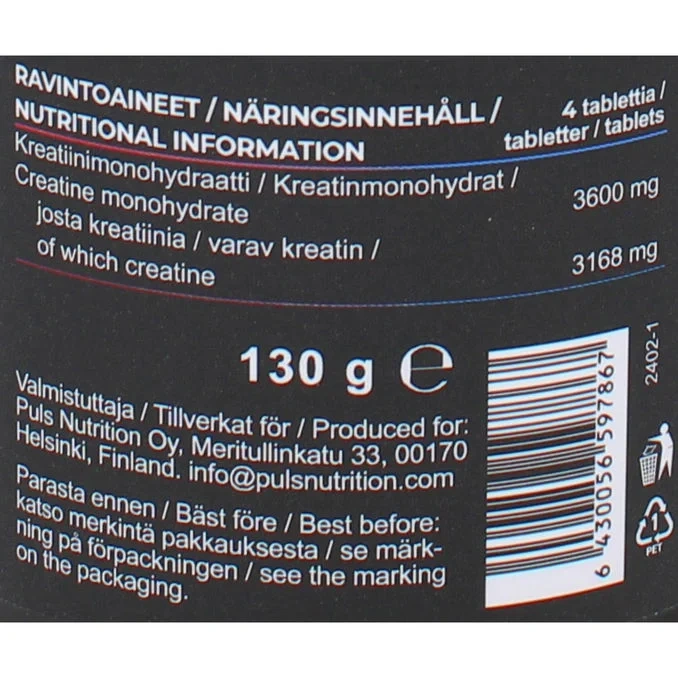 Kreatin Tuggtabletter Berries