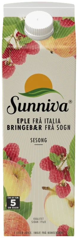 Sunniva Presset Sesong Eple/bringebær 1l