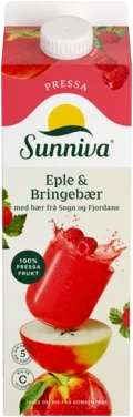 Sunniva Presset Sesong Eple/bringebær 1l