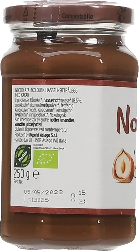 Nocciolata Økologisk hasselnøttpålegg