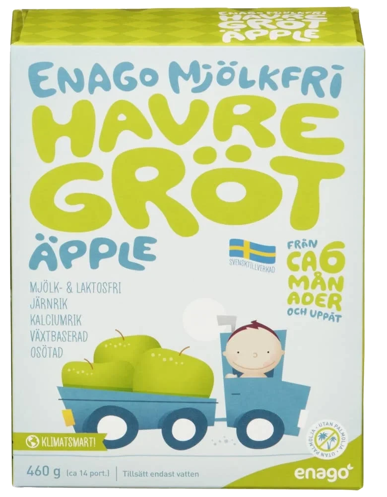 Melkefri havregrøt med eple