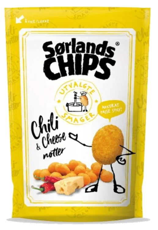 Chili Cheese Nøtter 75g Sørlandschips