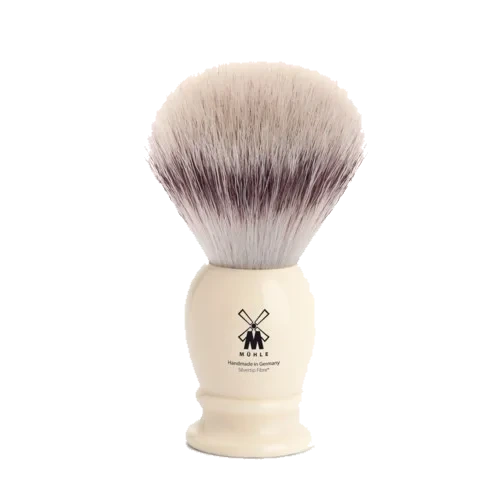 Mühle Syntetisk Barberkost Classic Resin Ivory Silvertip Fibre-L