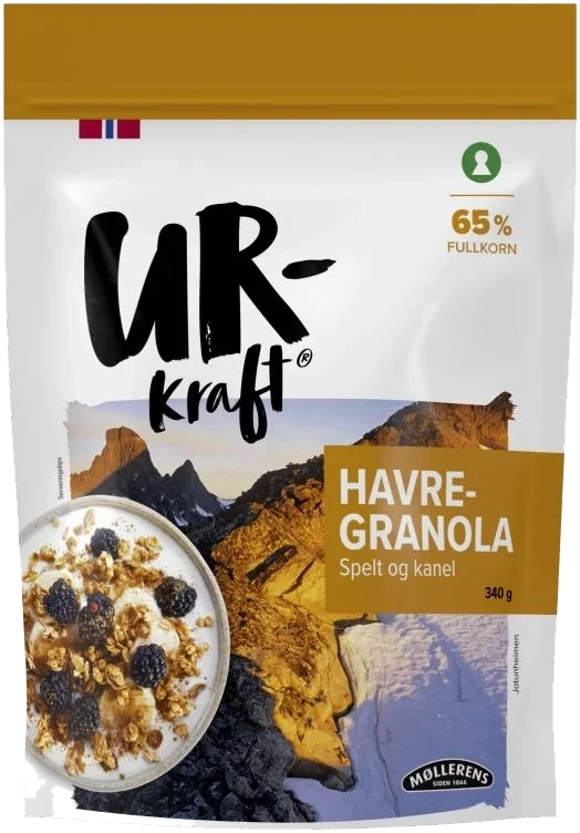 Urkraft Havre Granola Spelt Kanel 340g