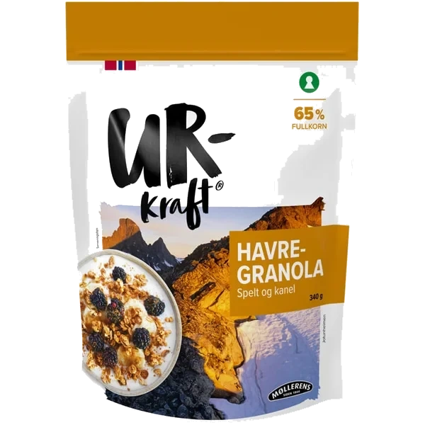 Urkraft Havre Granola Spelt Kanel 340g