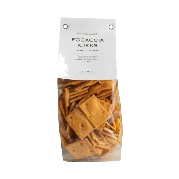 Focaccia Kjeks - Tomat & Paprika