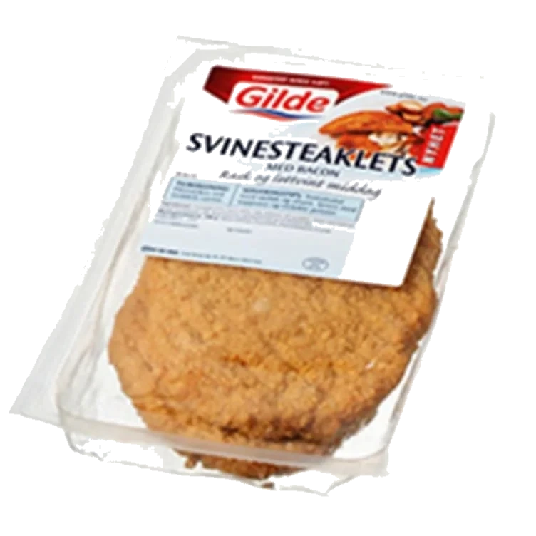 Svinesteaklets m/Bacon 300g Gilde