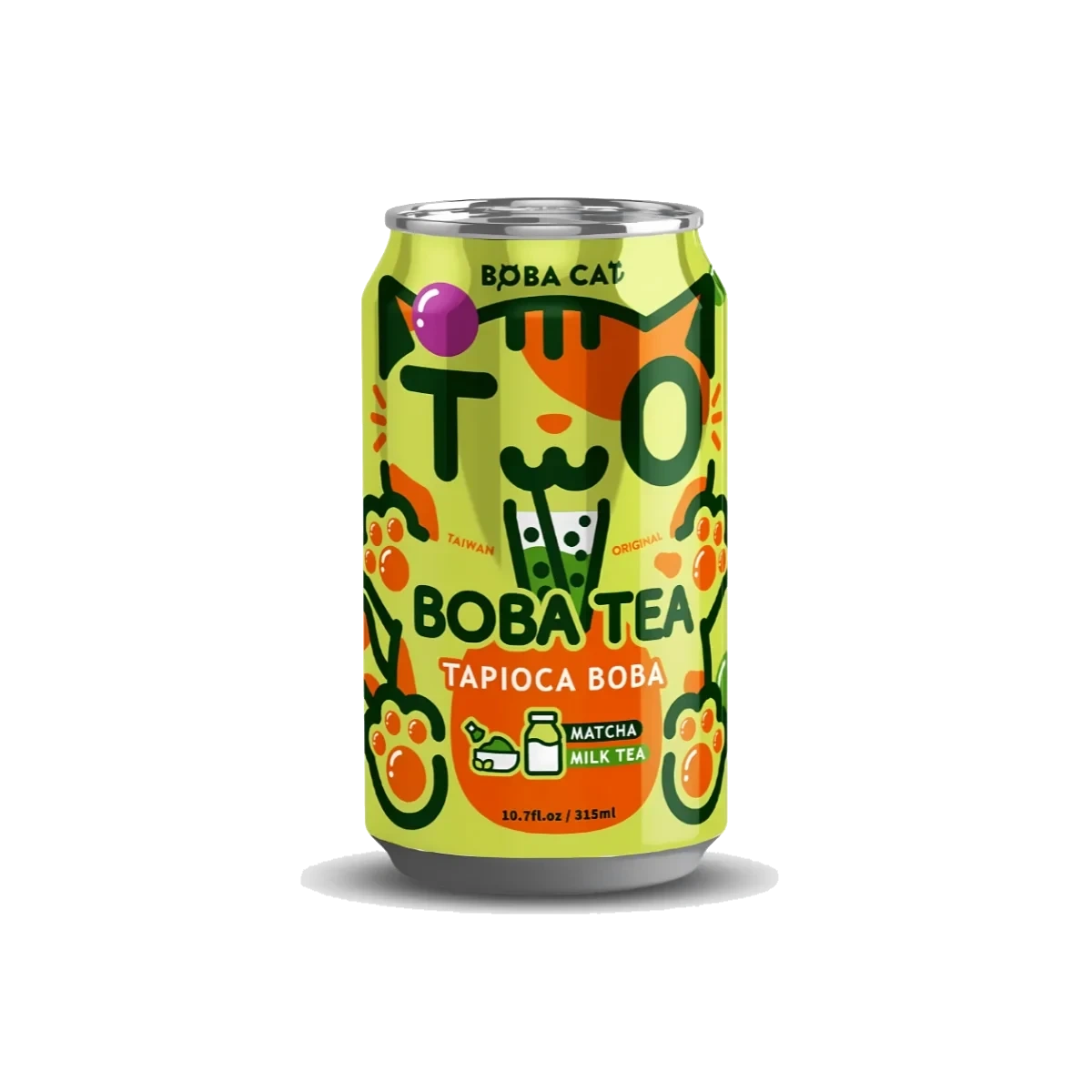Boba Cat Matcha Milk Tea 315 ml