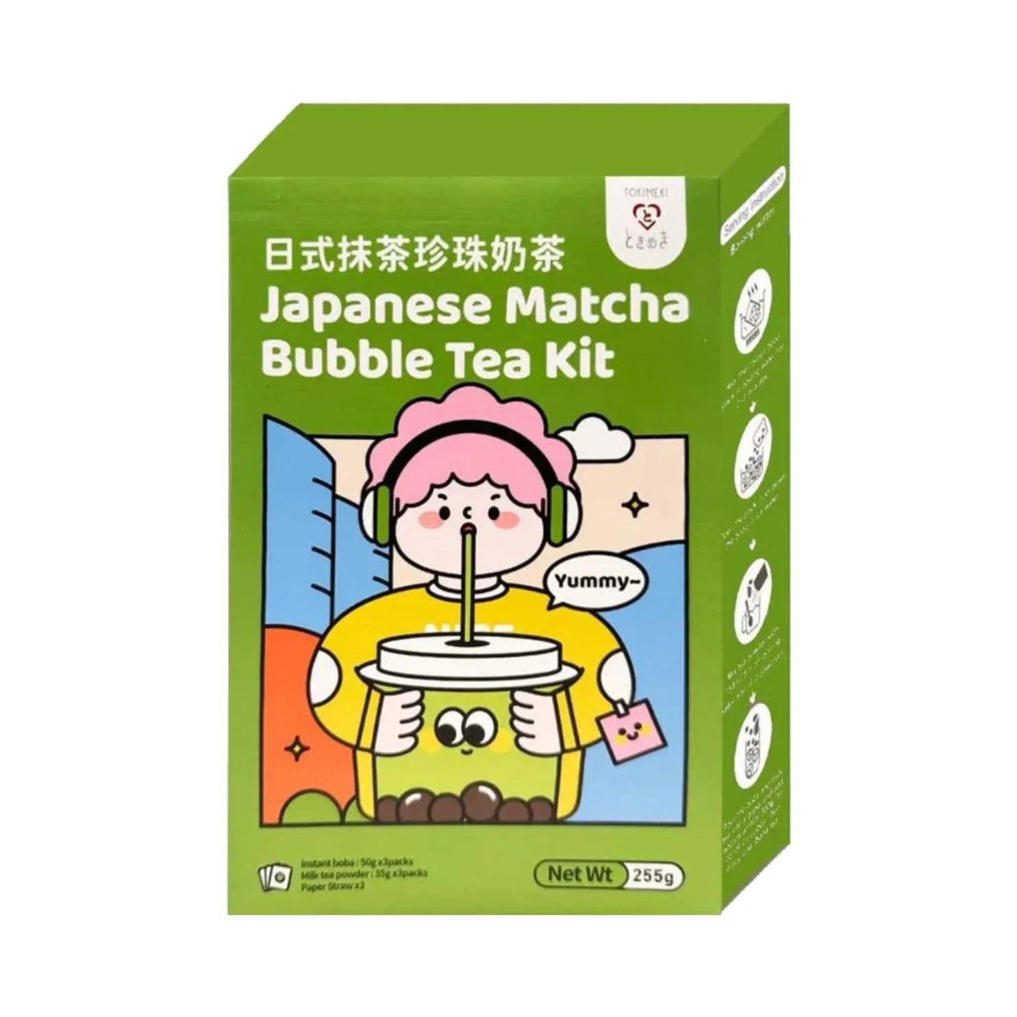 Tokimeki Bubble Tea Kit Japanese Matcha 255 g