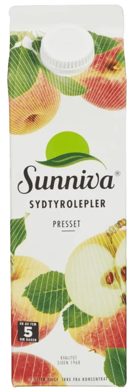 Sunniva Premium Eplejuice fra Sydtyrol 1l