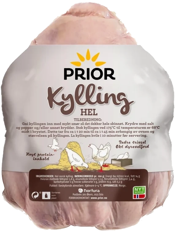 Kylling hel hel 1,5-2kg Favorittkylling
