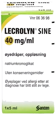 Lecrolyn Sine Øyedråper Ved Allergi, 5 ml