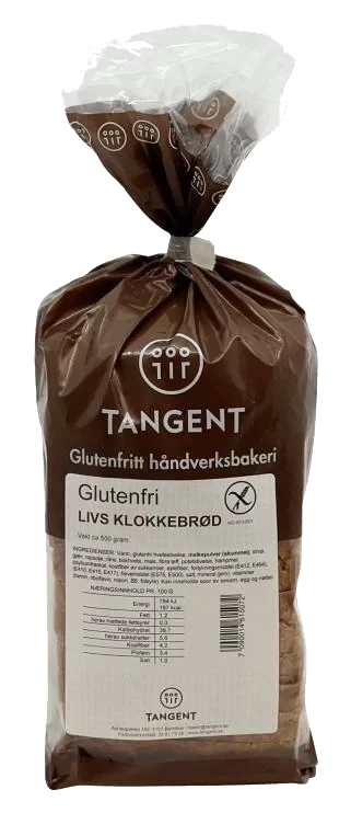 Livs Klokkebrød Skåret glutenfri 500g Tangent