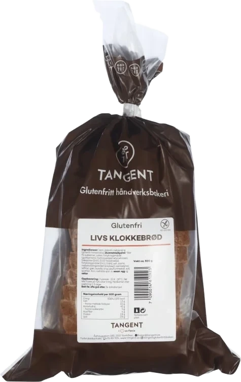 Livs Klokkebrød Skåret glutenfri 500g Tangent
