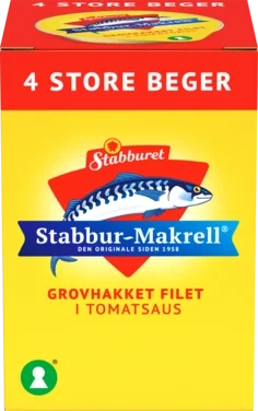 Stabbur-makrell Omega-3 4x40g
