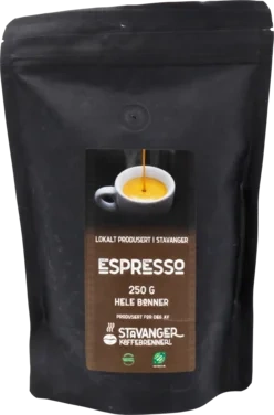 Stavanger Kaffebrenneri Espresso Hele Bønner 250g