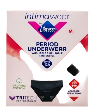 Libresse Menstruse Hipster Svart M 1stk